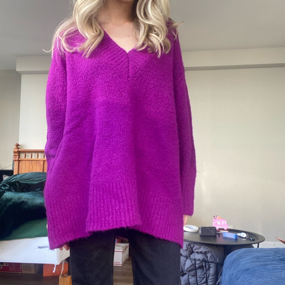 Zara Purple Knit Sweater